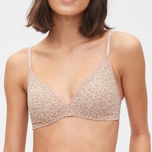 Gap Cheetah Sheer Mesh Bralette